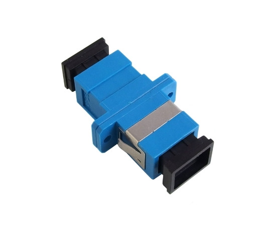 Adapter światłowodowy, jednomodowy SC/PC SM, simplex, niebieski