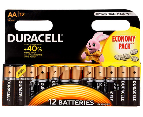 LR6/AA/MN1500(K12) ECONOMY PACK || LR06/AA Duracell Bateria