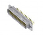 male D-Sub 37pin for PCB, straight, DELTRON