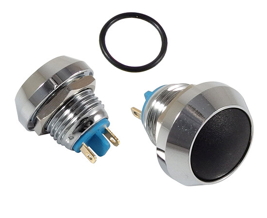 Vandal proof push button switch; W12P10R/Cb