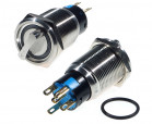 Vandal proof push button switch; W19K2EG12/S