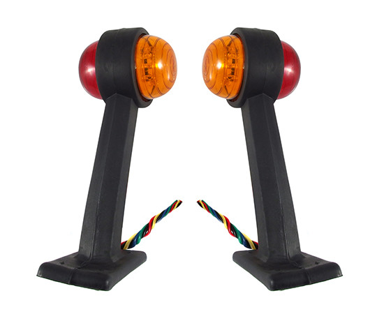 KOMPLET 2 LAMP OBRYSOWYCH LED 2x3.5W