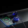 Autoladegerät USB 3.0 + Typ C, Ein-/Ausschalter