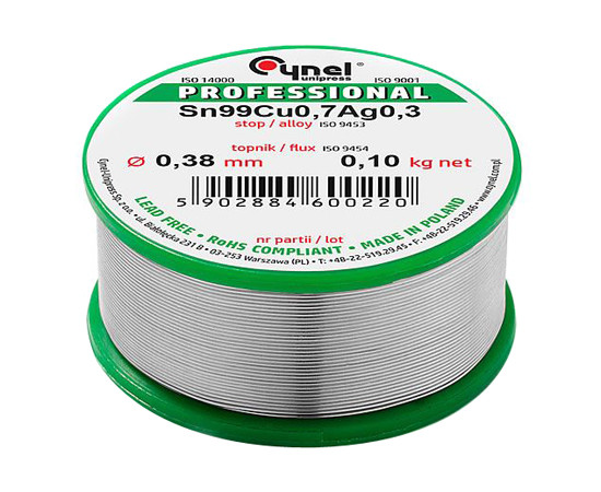 Sn99Cu0,7Ag0,3-0,50-100G Cynel