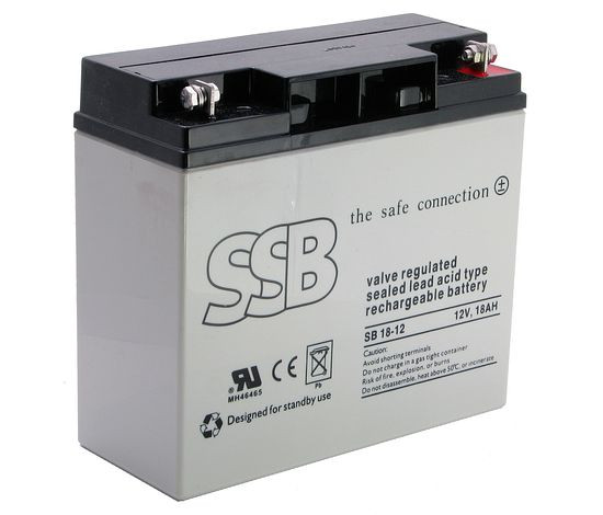 VRLA battery; 18Ah 
