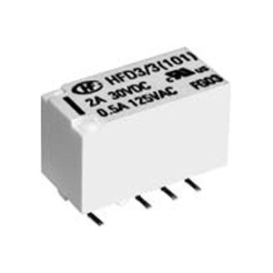 HFD27/024-S Relay electromagnetic DPDT Ucoil24VDC 1A/125VAC 2A/30VDC 