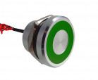 Przełącznik piezoelektryczny; WPS225C10YEG12T/AL; 22mm; monostabilny; NO/OFF-(ON)