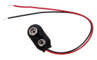 Snap-on battery connector 