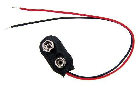 Snap-on battery connector 