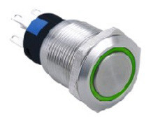 Vandal proof push button switch; W19F11EG12/S