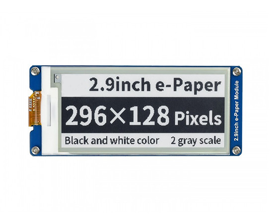 O E-paper-2.9W Waveshare 12956