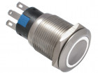 Vandal proof push button switch; W19F11EW12/S
