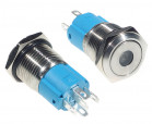 Vandal proof push button switch; W16F11DW12/S