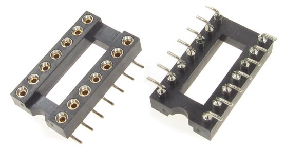 DS1001-02-14N13 CONNFLY DIP Socket 14pin