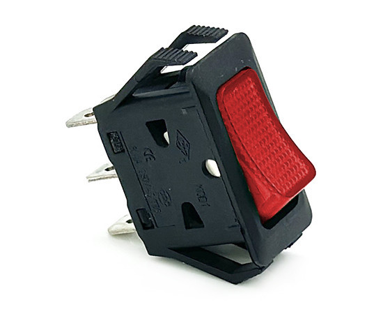 KCD1-102F2BCBR; przełącznik klawiszowy;