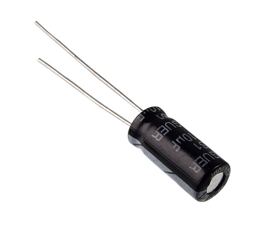 RS1 10uF 25V 5x11mm LEAGUER Electrolytic capacitor