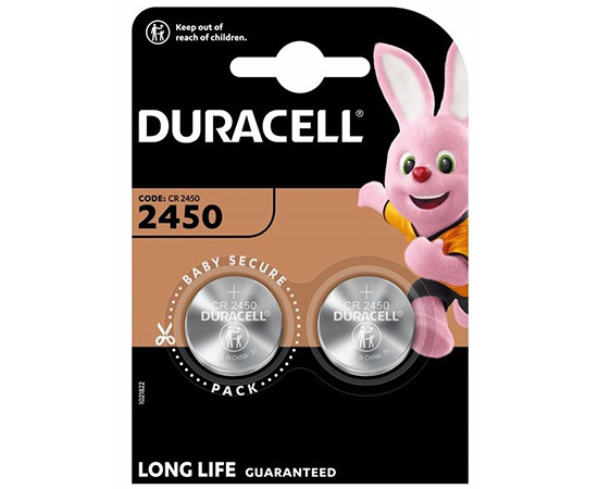 CR2450 Duracell blister 2pcs