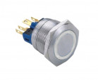 Vandal proof push button switch; W22F11EW12/S