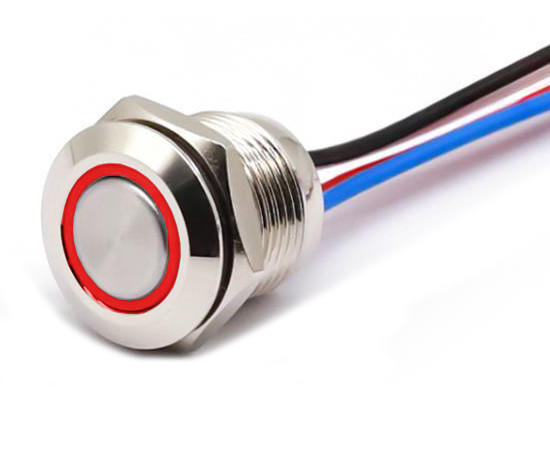 Vandalensicherer Schalter; W12F11ER12/S mit Drähten