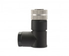 M8 type connector, WAIN M8-FST03-S-D5, female, angled, number of contacts: 3