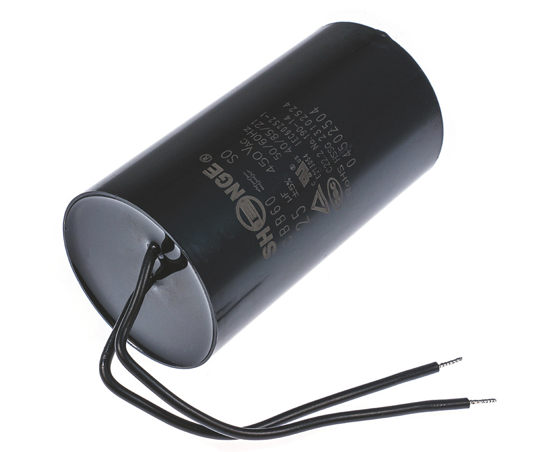 CBB60 45*83M8 UL1015 25uF/450VAC SHENGE Motor starting capacitor