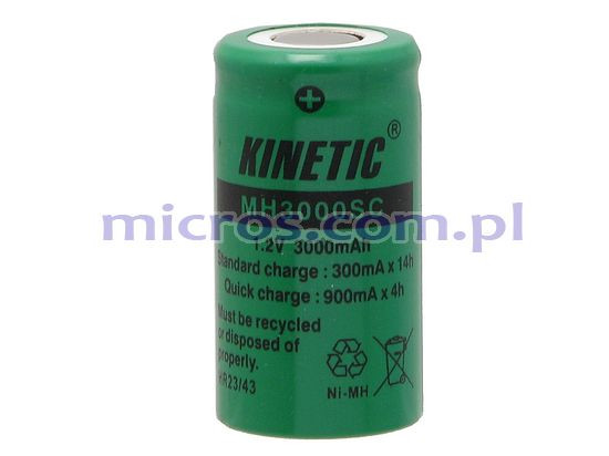 MH3000SC KINETIC NiMH Rechargeable battery