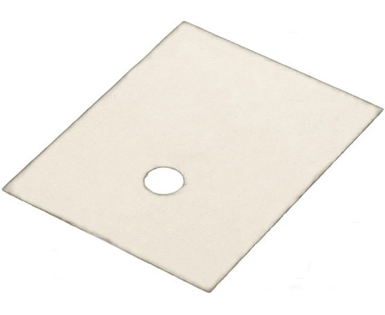 Glimmerscheibe 25x20mm unter dem Gehäuse. SOT93