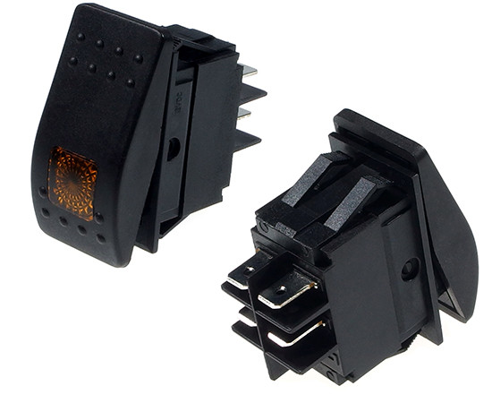 IRS203o illuminated rocker switch