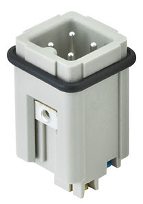 Insert with male contacts HAN A, size 3A