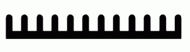 Radiator; SK511; dł.=75mm szer.=45mm wys.=6mm