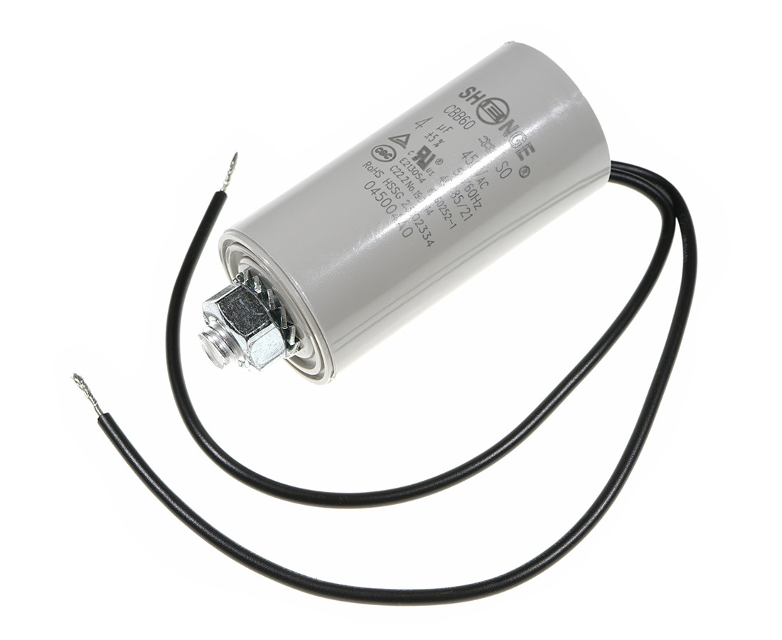 CBB60 28*55M8 UL1015 4uF/450VA RoHS || CBB60 045004A0 28*55M8 UL1015 4uF/450VA || CBB60 28*55M8 UL1015 4uF/450VAC SHENGE Motor starting capacitor