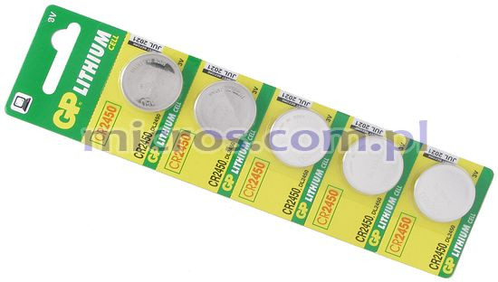 CR2450 blister 5pcs