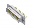 male D-Sub 25pin for PCB, straight, DELTRON