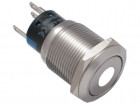 Vandal proof push button switch; W19F11DW12/S