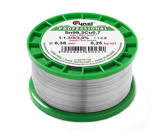 Sn99,3Cu0,7 0,70mm 250g Cynel
