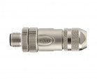 M12 type connector, WAIN M12-M05A-T-D6-SH, male, number of contacts: 5