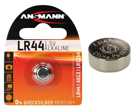 Alkaline Coin cell LR44 / LR1154 / AG13 ANSMANN