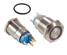 Vandal proof push button switch; W19F11ER12/S