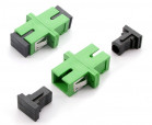 Adaptor SM, simplex, SC/APC green