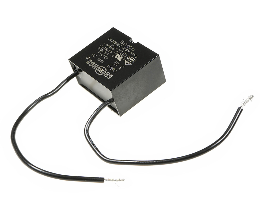 CBB61 38*19*31 UL1015 3uF/450VAC SHENGE Motor starting capacitor