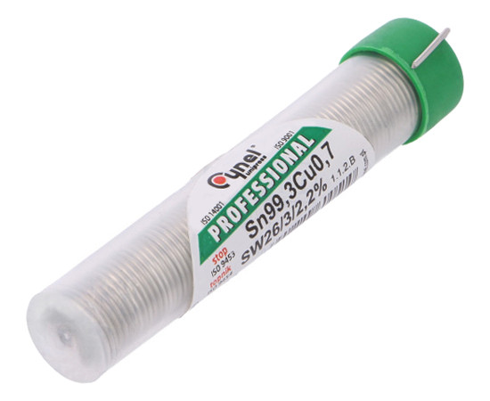 Sn99,3Cu0,7-1.00mm/FIOLKA 14g 2.2% Cynel
