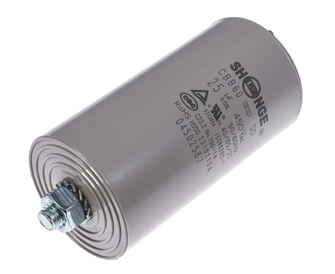 CBB60 45*85M8 250# 25uF/450VAC SHENGE Motor starting capacitor