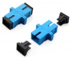 Adapter światłowodowy, jednomodowy SC/PC SM, simplex, niebieski