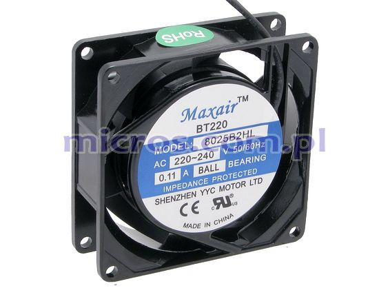 8025B2HL MAXAIR fan AC