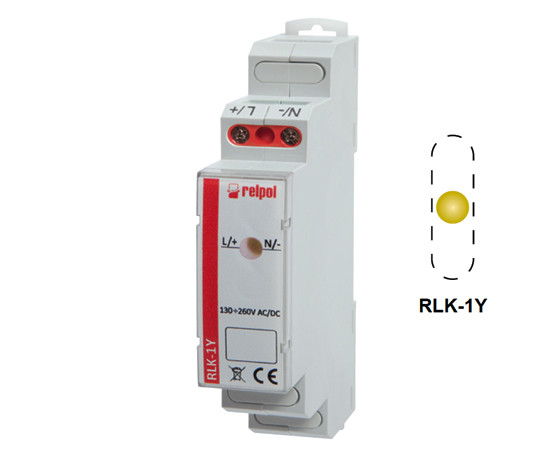 Single-phase control lamp yellow