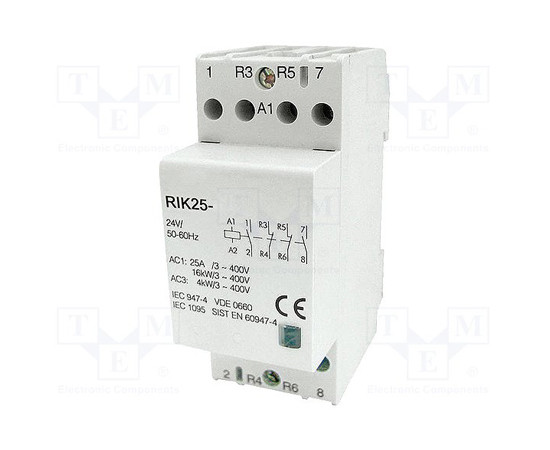 RIK25-40-230 contactor 4-pole installation