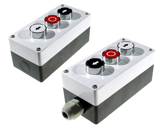 Control box; with cable gland; N/O+N/C+N/O