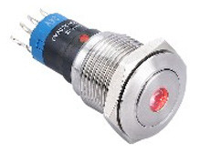 Vandal proof push button switch; W16F11DR24/S