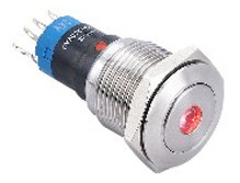 Vandal proof push button switch; W16F11DR24/S