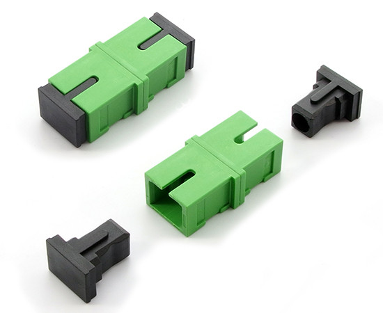 Adaptor SM, simplex, SC/APC green